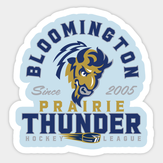 Bloomington Prairie Thunder Sticker by MindsparkCreative